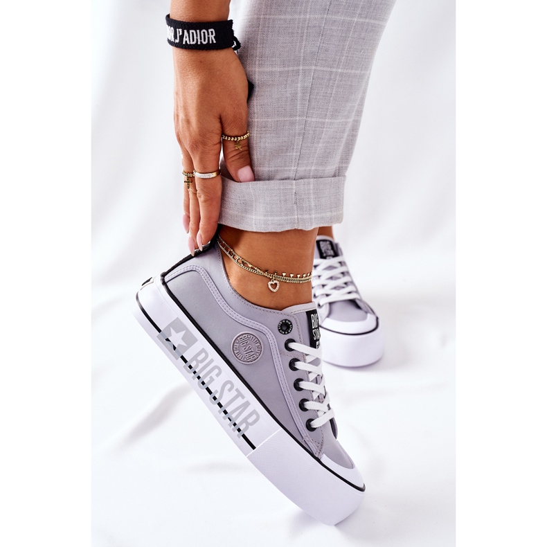 Tenisky Na platformě Big Star II274023 Grey šedá 2