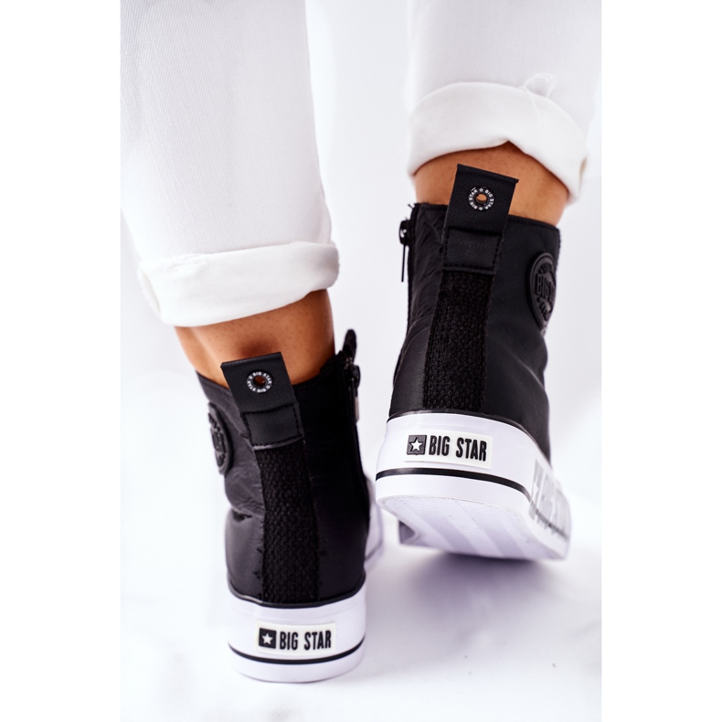 Vysoké tenisky na černé platformě The Big Star II274012 černá 1