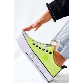 Tenisky na platformě The Big Star II274022 Neon Yellow žlutá 1