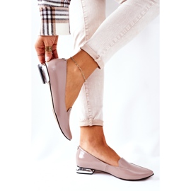 Mokasíny na stříbrném podpatku Laura Messi 2013 Cappuccino vícebarevný 2