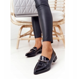 S.Barski Elegantní mokasíny S. Barski Premium Lacquered Black černý 2