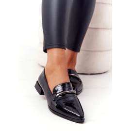 S.Barski Elegantní mokasíny S. Barski Premium Lacquered Black černý 4