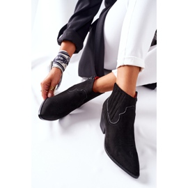 Dámské kovbojské boty semišové černé Beamhurst černý 1