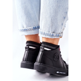 Dámské tenisky Cross Jeans High Black II2R4021 černý 1