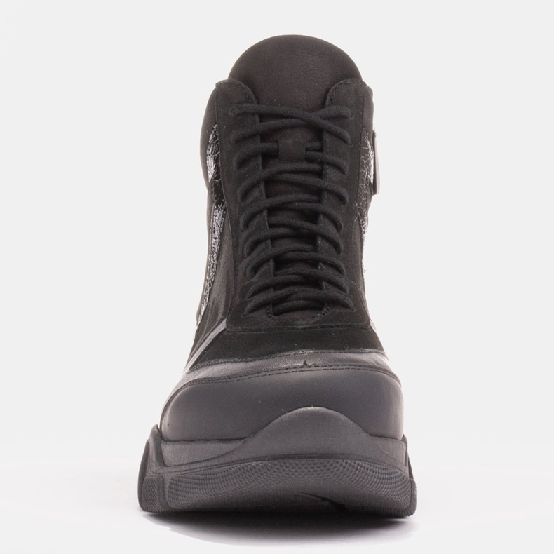 Marco Shoes Sportovní boty Mil s ozdobným lakem černý 1
