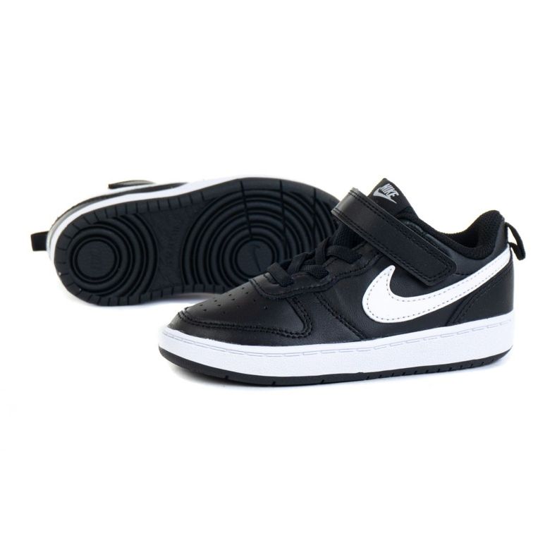 Boty NIke Court Borough Low 2 (TDV) Jr BQ5453-002 černý 1