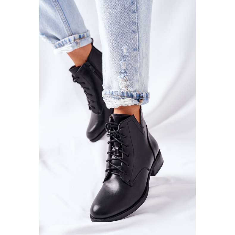 S.Barski Klasické dámské kozačky Jodhpur S. Barski Bello černý 2