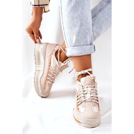 PS1 Dámská sportovní obuv Tenisky Béžová Aland béžový 1