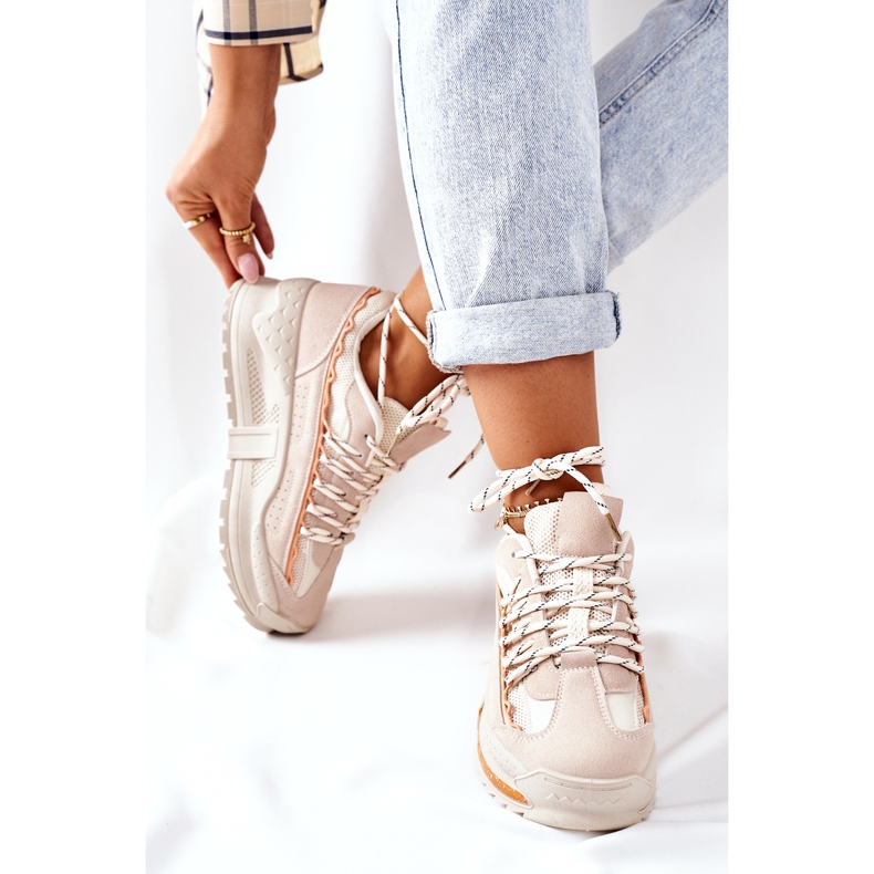 PS1 Dámská sportovní obuv Tenisky Béžová Aland béžový 1