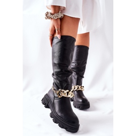 PB1 Vysoké černé boty Cecina černá 2