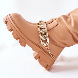 PB1 Vysoké kozačky Camel Cecina hnědý 1