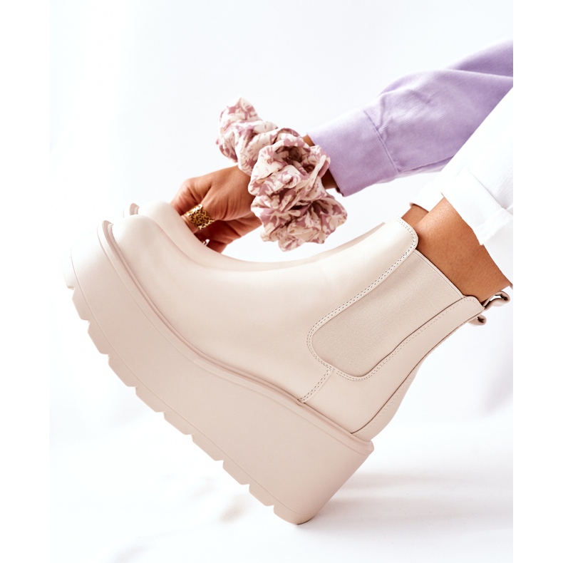 PB1 Teplé boty béžové Montiano béžový 1