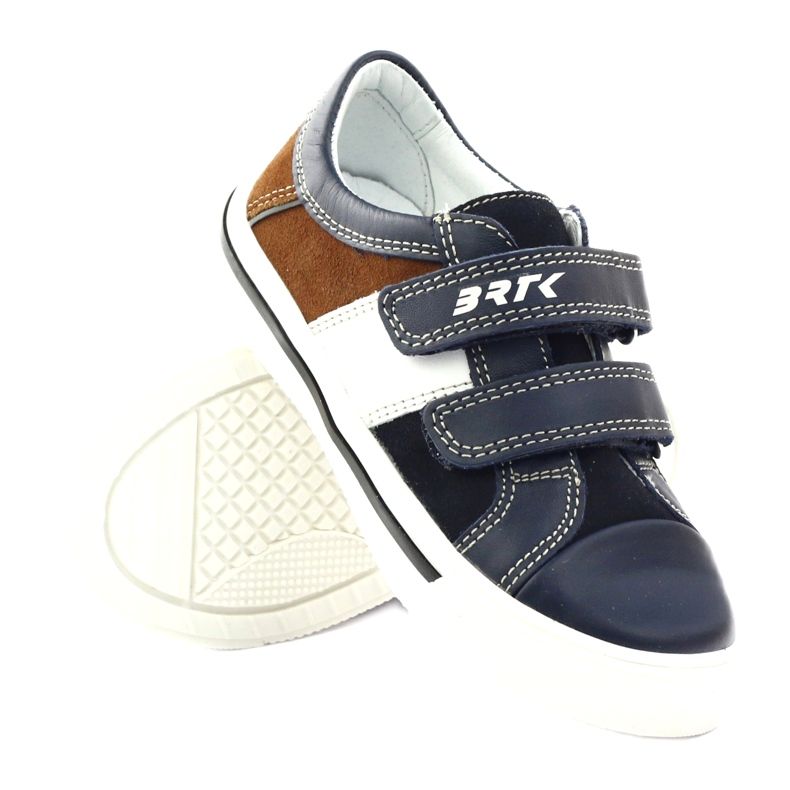 Chlapecké boty Bartek 15607 tmavě modrá vícebarevný hnědý bílý 3