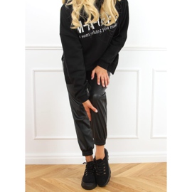 Černá 6290 Černá sportovní obuv s vysokou podrážkou 1