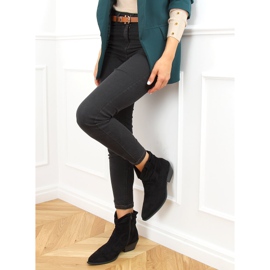 Černé kovbojské boty pro ženy 99-65 Black černá 1