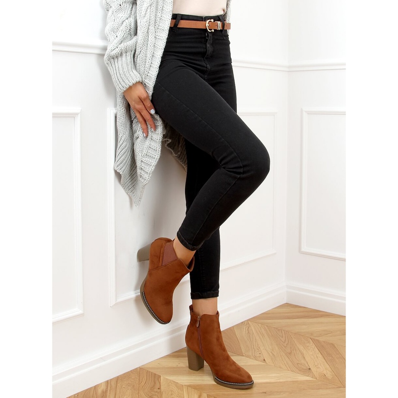 Velbloud 1155 Velbloudí vysoké podpatky hnědý 2