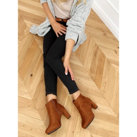 Camel F049 Velbloudí boty na vysokém podpatku hnědý 2