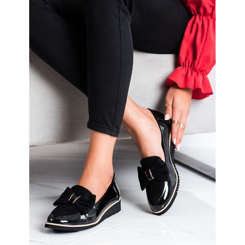 Goodin Lehké boty s mašlí černý 1