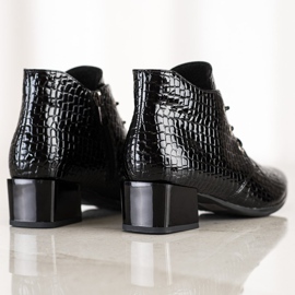 Šněrovací boty VINCEZA černý 1