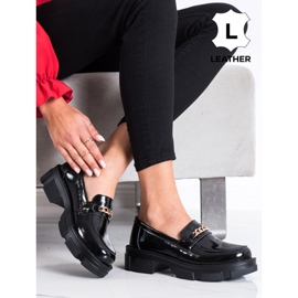 Filippo Kožené Brogues S řetězem černý 1