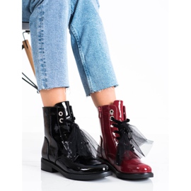 Elegantní šněrovací kozačky VINCEZA černá 2 Elegantní šněrovací kozačky VINCEZA černá 2