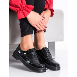 Filippo Kožené boty s hadím potiskem černý 2