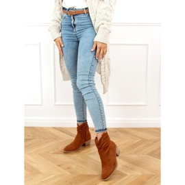 Kozačky na vysokém podpatku velbloud Z1165 Camel hnědý 2