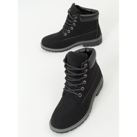 Černé dámské kozačky F662 Black černý 1