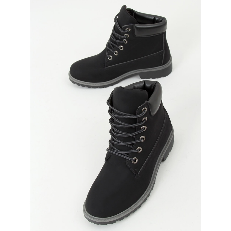 Černé dámské kozačky F662 Black černý 1