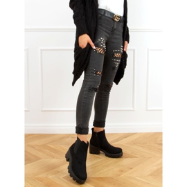 Černé boty Chelsea se silnou podrážkou CH19201 Black černá 1