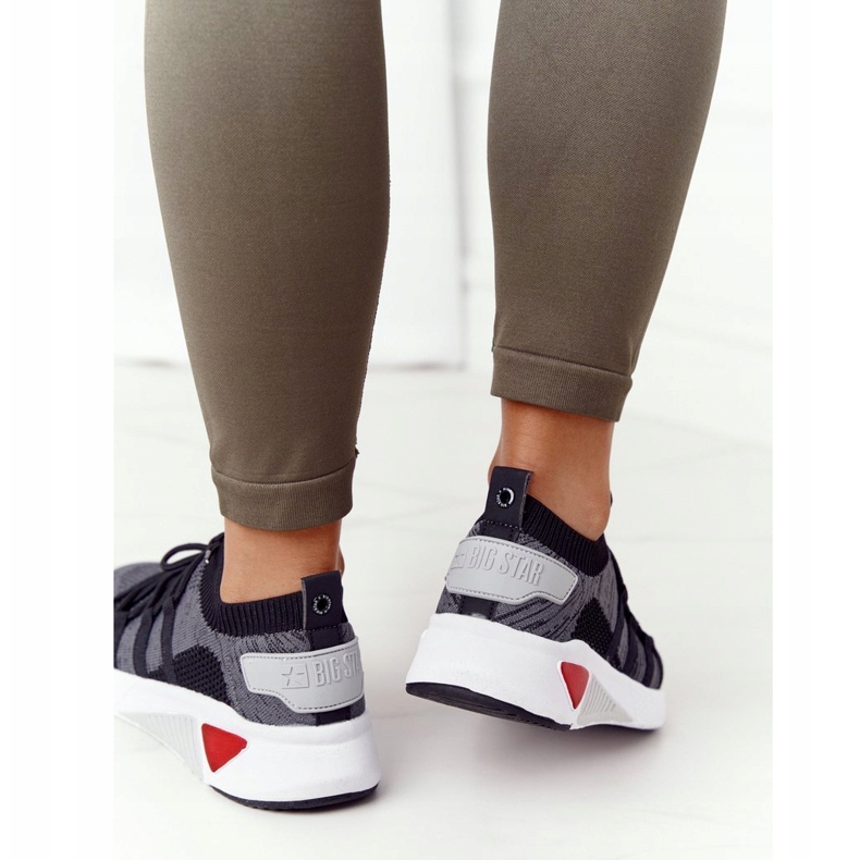 Big Star Dámská sportovní bota paměť pěna velká hvězda HH274532 Tmavě šedá 2