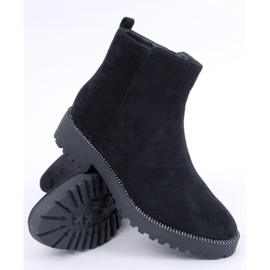 Černé dámské boty Chelsea KL-719 Black černý 1