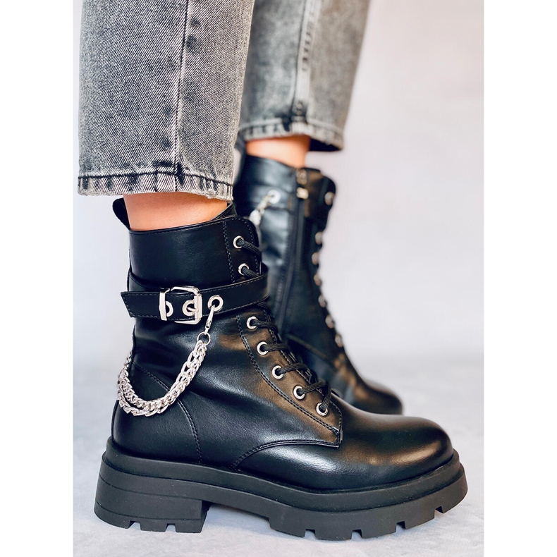 Černý Pracovníci s řetězy RQ381 Černá 1