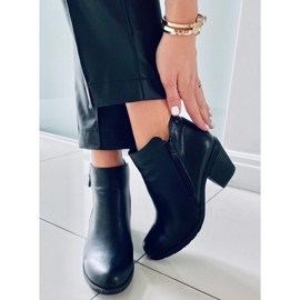 Černé kozačky na vysokém podpatku 9B1037 Black černá 1 Černé kozačky na vysokém podpatku 9B1037 Black černá 1