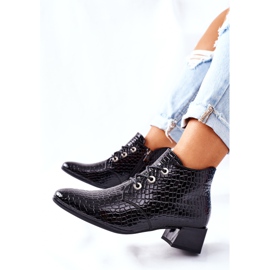 Vinceza Černé boty na vysokém podpatku Albeq černá 1