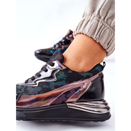 Vinceza Dámské sportovní boty Tenisky Black Multi Buckland černý 1