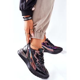Vinceza Dámské sportovní boty Tenisky Black Multi Buckland černý 2