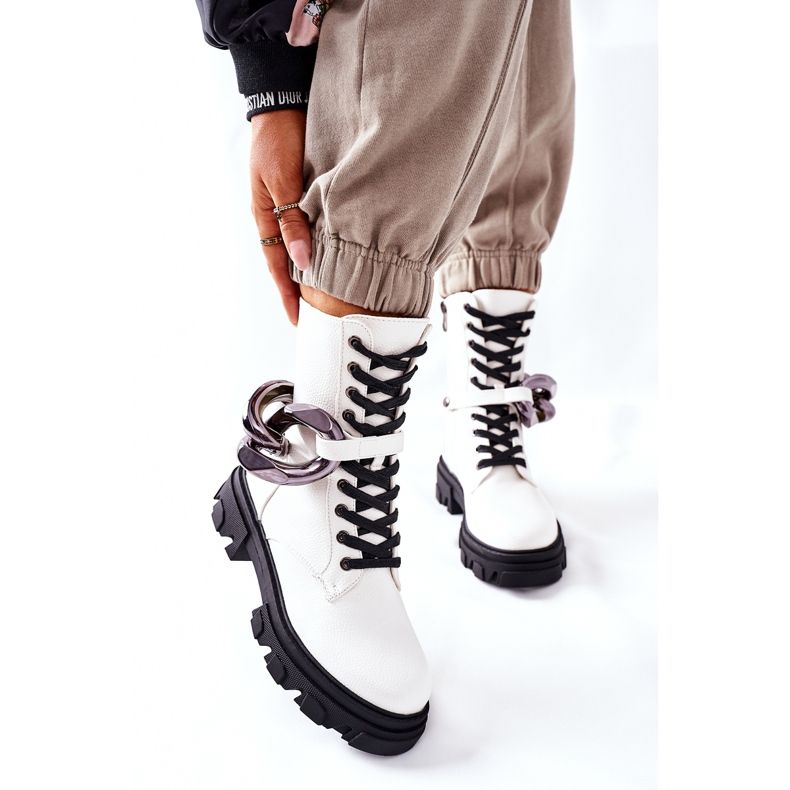 S.Barski Dámské boty S. Barski White Jensen bílý 1