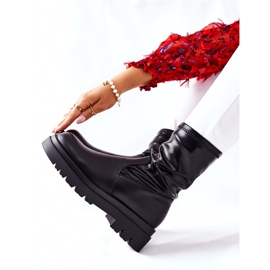 S.Barski Dámské černé boty Doubler s elastickou stopkou černý 1