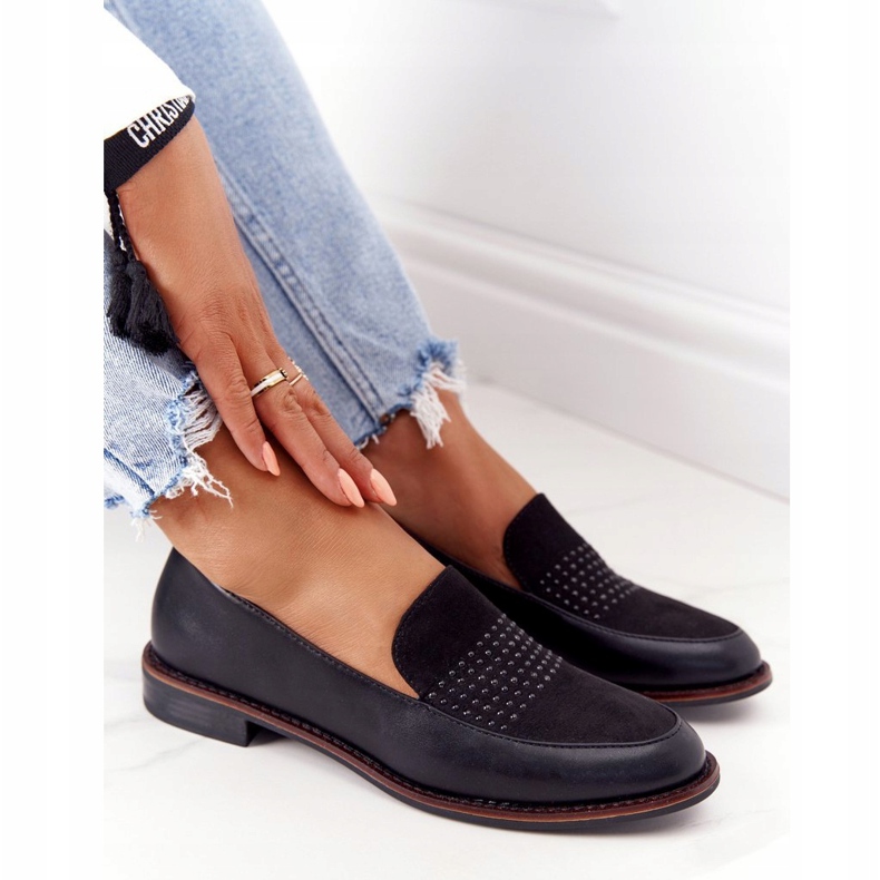 Dámské mokasíny Sergio Leone černé černý 4