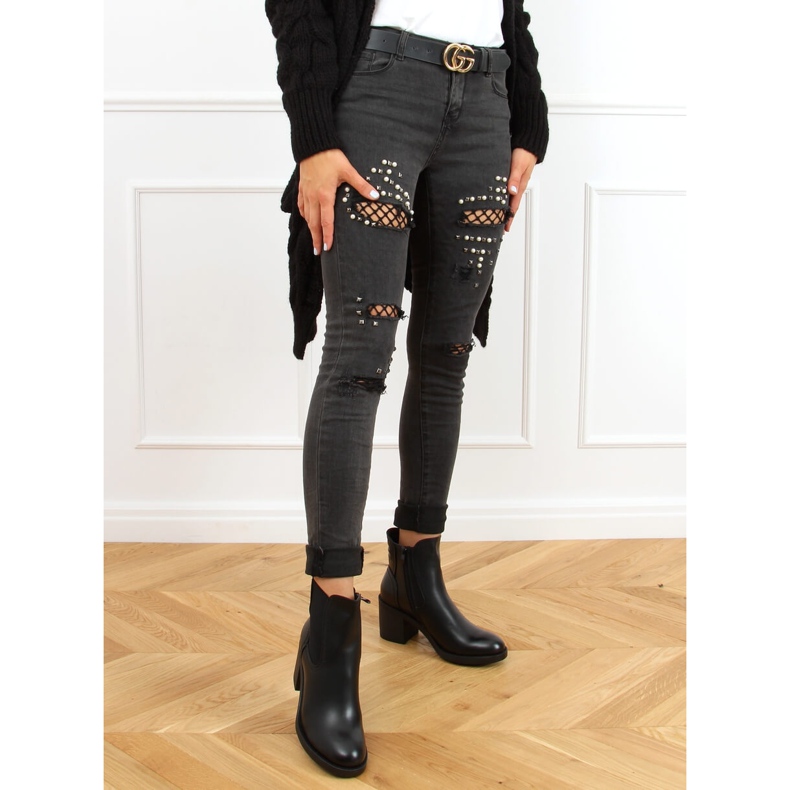 Černé boty Chelsea, černé 9565 černé černá 1