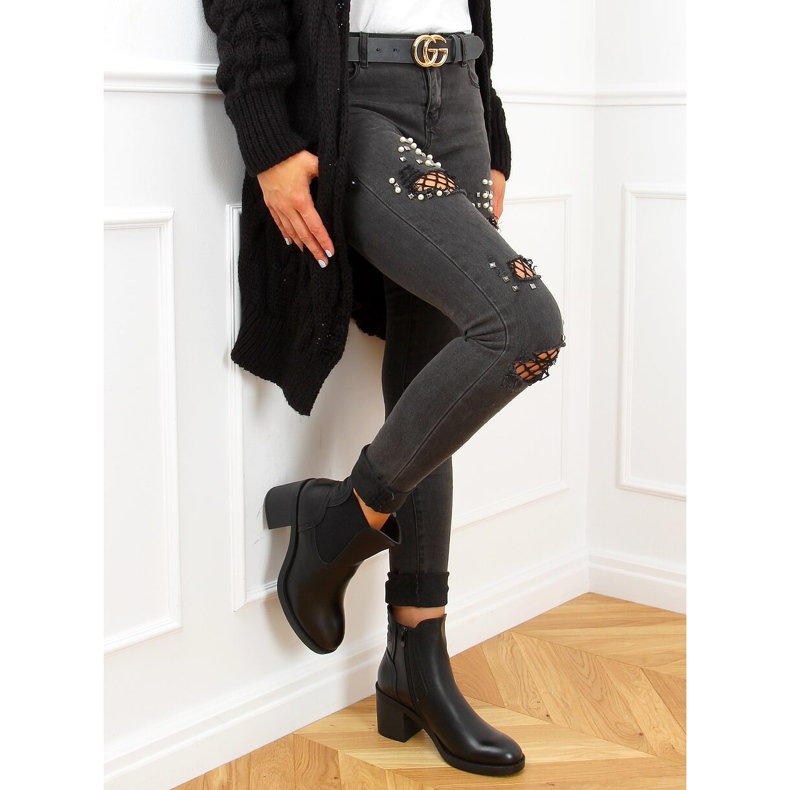 Černé boty Chelsea, černé 9565 černé černá 2