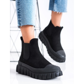SHELOVET Módní boty Chelsea na platformě černý 2