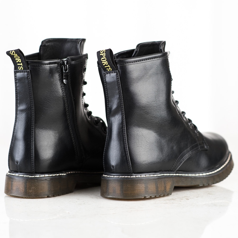 Evento Klasičtí dělníci z eko kůže černá 1