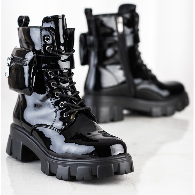 Weide Lakovaní pracovníci s kapsou černá 1