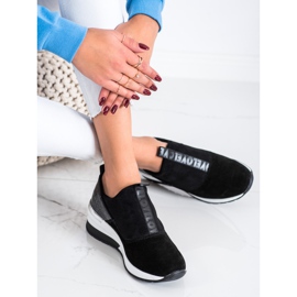 Filippo Kožené nazouvací tenisky černá 2