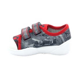 Dětské boty, tenisky, pantofle Befado 907p093 červené šedá 2