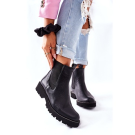 Černé boty Chelsea Black Nicole 2672 černý 2