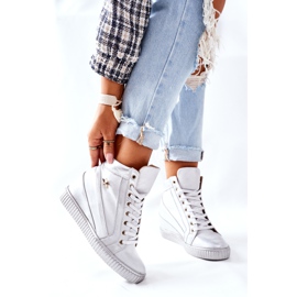 Lewski Shoes Dámské sportovní kožené boty Lewski Silver 3079 stříbrný 2