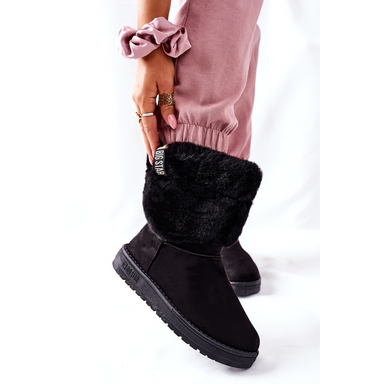 Dámské sněhové boty Big Star II274123 Black černý 2